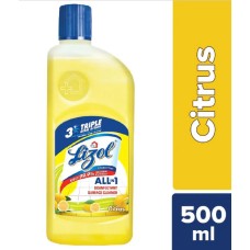 Lizol Disinfectant Surface and Floor Cleaner Liquid - Citrus, 500 ml