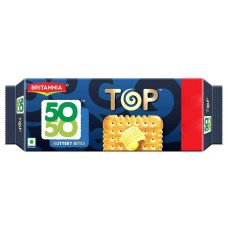 Britannia 50-50 Top Buttery Bites Biscuits, 200 g