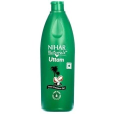 Nihar Naturals Uttam Pure Coconut Oil, 100% Pure, 100ml