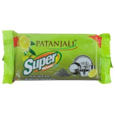 Patanjali Lemon & Wood Ash Super Dishwash Bar, 145 g